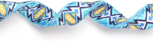 Vista 4 de Collar de gato con nombre de identificación, placa de número de teléfono, patrón floral grabado personalizado, collar de gatito con campana, azul a