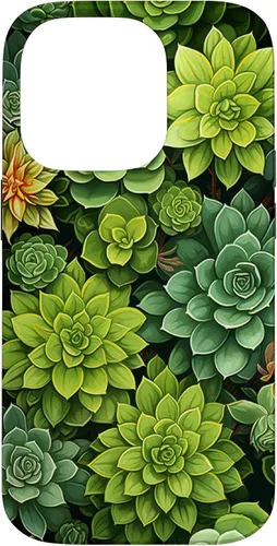 Vista 17 de Succulent Plant Botanical Green Floral Pattern Flower Cactus Case for iPhone 17