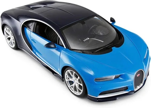 Vista 2 de PowerTRC Bugatti con licencia oficial, R/C Bugatti Chiron modelo deportivo a escala 1/14 con faros, ideas de regalo de cumpleaños para adultos