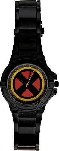 Vista 3 de Marvel X-Men - Reloj con símbolo de cara con correa de metal negro
