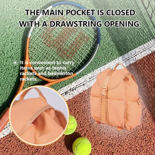 Vista 5 de EKE Gimnasio Portátil Yoga Tenis Mochila Regalo Deportivo Versátil Viaje Viaje Natación Monopatín Bádminton Casual Impermeable Mujeres, Durzano