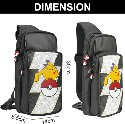 Vista 3 de Tangaroa Bolsa de interruptor para SwitchSwitch OLED - Accesorios de interruptor Bolsa cruzada de viaje - Mochila portátil (en la bola)
