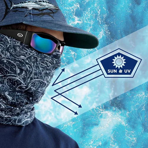 Vista 4 de Flying Fisherman womens Pull on Sun Protection for Face & Neckbalaclavas-headwear
