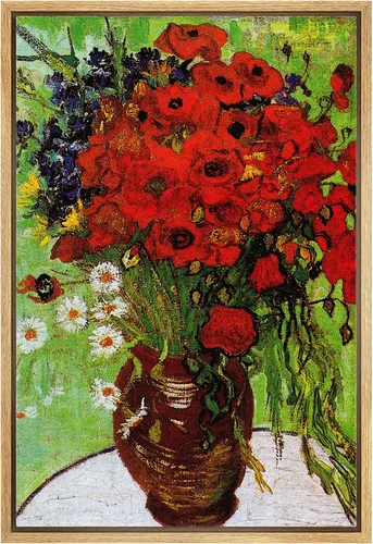 Vista 15 de wall26 Claude Monet - Paseo del acantilado en Pourville - Arte moderno impresionista - Lienzo enmarcado para arte para el hogar, 16 x 24 pulgadas