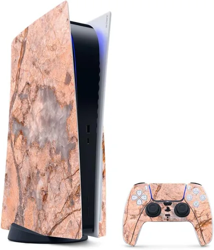 Vista 63 de MightySkins - Skin para juegos para PS5 / Playstation 5 Bundle – Mármol ámbar Envoltura protectora de vid Fácil de aplicar y cambiar