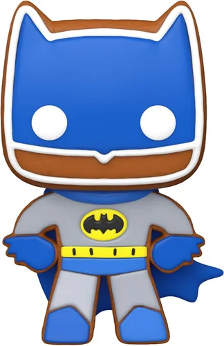 Vista 2 de Funko Pop Heroes: DC Holiday - Batman de pan de jengibre - DC Comics - Figura de vinilo coleccionable - Idea de regalo - Producto oficial - Juguetes