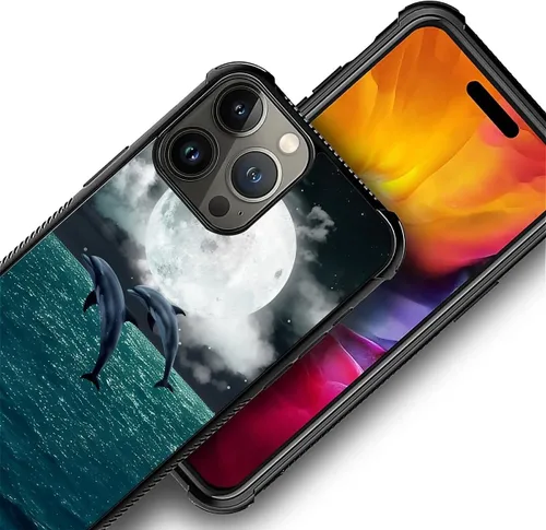 Vista 894 de Funda compatible con iPhone 15, diseño de elefantes africanos, diseño increíble a prueba de golpes, antiarañazos, carcasa trasera de policarbonato
