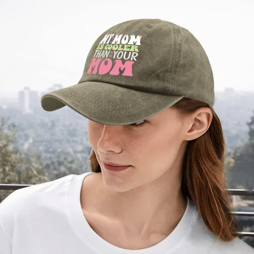 Vista 5 de devor Hat My mom is Cooler Than Your Mom Dad Hats, gorra de béisbol gráfica para hombre