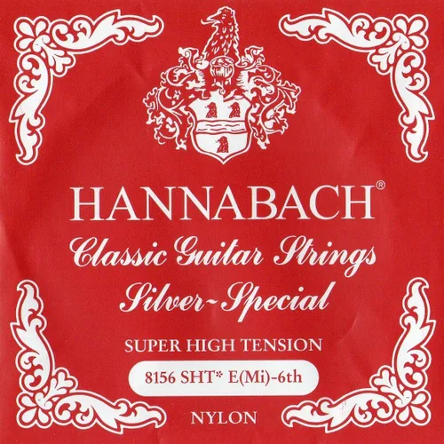 Vista 23 de Hannabach Serie 815 - Cuerda de guitarra (tensión baja) plateada especial, única E1 para guitarra clásica (652511)