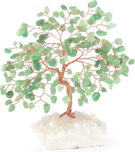 Vista 13 de Árbol de la Vida de Cristal de Gemas de Chakra Hecho a Mano, Amatista Natural con Base de Racimo de Amatista, Decoración Feng Shui Bonsái Árbol