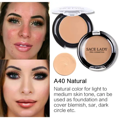Vista 5 de Corrector Impermeable de Cobertura Completa con Juego de Esponja con Primer, Base Líquida Cremosa Suave Mate Impecable Kit de Maquillaje Corrector