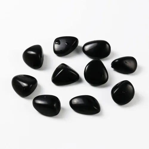 Vista 5 de Piedras de obsidiana negra natural pulida, cristales y piedras curativas de cuarzo a granel para Wicca, Reiki, energía curativa, piedras de chakras