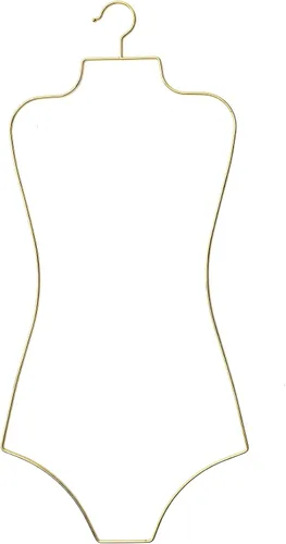 Vista 12 de Colgador de bikini de cuerpo completo con forma de metal y alambre para traje de baño, perchas para exhibición, paquete de 10 unidades (negro)