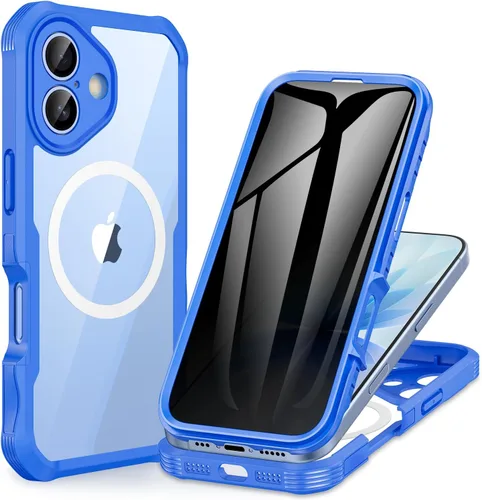 Vista 15 de CENHUFO Funda de privacidad para iPhone 11 Pro, funda de cuerpo completo con protector de pantalla de privacidad de vidrio templado 9H integrado