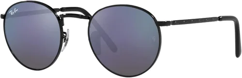 Vista 2 de Ray-Ban Unisex Sunglasses Black Frame, Green Mirror Blue Lenses, 50MM