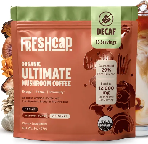 Vista 11 de Freshcap - Café de hongos premium, café instantáneo orgánico, 45 porciones