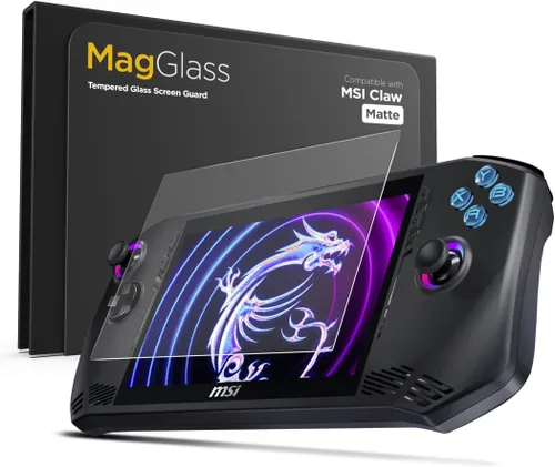 Vista 7 de magglass Protector de pantalla para MSI Claw A1M, protector de pantalla de vidrio templado UHD (consola de juegos portátil) (HD)