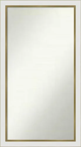 Vista 311 de Amanti Art Espejo personalizado, espejo de baño estrecho Alexandria White Wash, espejo de pared o espejo de tocador de baño sobre el fregadero