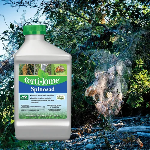 Vista 2 de Fertilome (16063) Insecticida Spinosad, controla insectos masticadores de hojas, 32 oz
