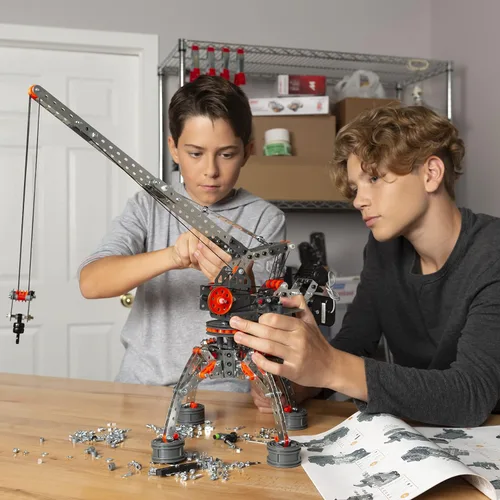 Vista 2 de MECCANO, Super Construction - Juego de construcción motorizado 25 en 1, juguete educativo STEAM, 638 piezas, para edades de 10 años en adelante