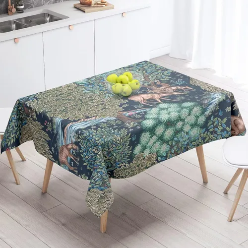 Vista 63 de Mantel azteca suroeste, diseño étnico tribal geométrico, estilo vintage, bohemio, elegante, lavable, para comedor, cocina, granja, fiesta