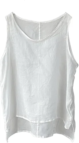 Vista 11 de LZJN Camiseta sin mangas para mujer, transpirable, con estampado floral