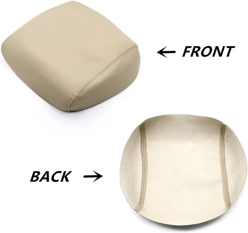 Vista 3 de Priprilod Funda de repuesto de cuero beige tostado para reposabrazos de consola central compatible con Honda Pilot 2009 2010 2011 2012 2013 2014