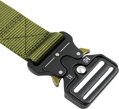 Vista 4 de AIBEARTY Cinturón de lona con hebilla ajustable, cintura larga para mujeres, hombres, adolescentes