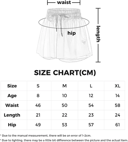 Vista 6 de PUPIU Pantalones cortos atléticos fluidos para niñas, pantalones cortos deportivos de mariposa, pantalones cortos de verano, ropa de preparación