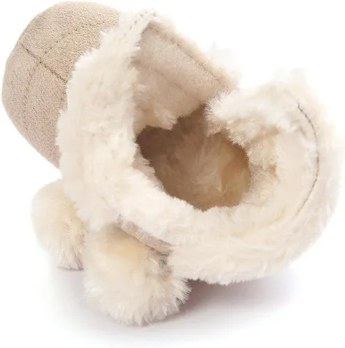Vista 5 de Botas Estamico de invierno, con lazo, de nieve, de felpa, para niña