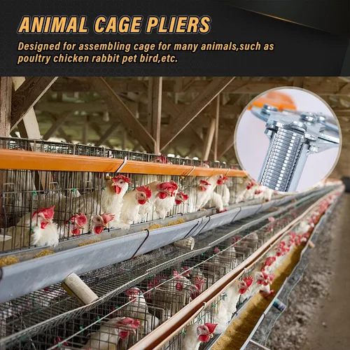Vista 7 de Alicates de anillo de uñas tipo M con 2400 piezas de clips M para cercas de conejo, pollo, alambre, pinzas de cerdo, kit de alicates de cerdo