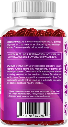 Vista 9 de Vitamatic Vitamina B6 100mg - Sabor a Bayas - 60 Gomitas a Base de Pectina - Apoya el Sistema Nervioso