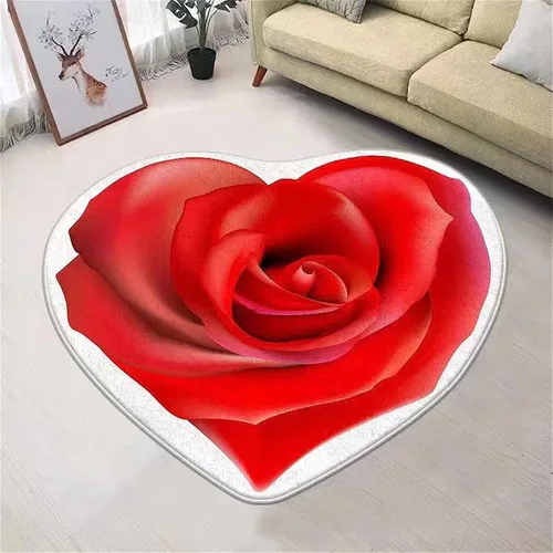 Vista 10 de Alfombra con forma de flor amarilla de 7 pies, alfombra de decoración de sala de estar, adecuada para baño, dormitorio y sala de estar, parte 5