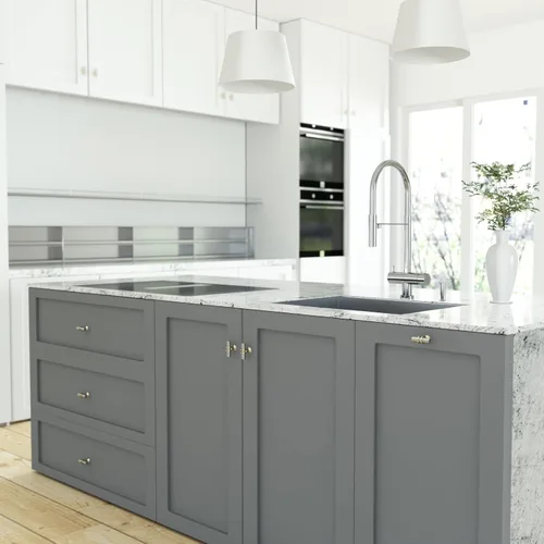 Vista 4 de homdiy Paquete de 10 pomos de gabinete de níquel cepillado, pomos plateados y dorados para armarios y cajones, accesorios de cocina modernos
