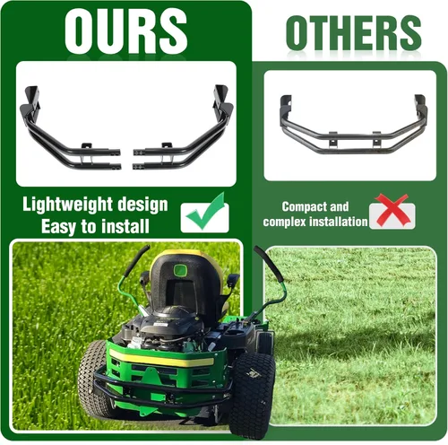 Vista 6 de ECOTRIC Barra de parachoques trasero y kit de enganche para cortacéspedes de giro cero compatibles con John Deere Z235 Z255 Z335E Z335M Z345M Z345R