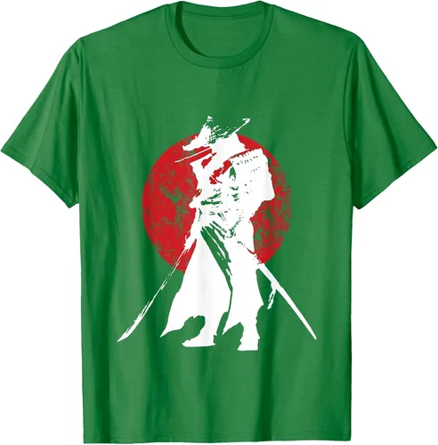 Vista 36 de Vintage Japanese Samurai Retro Bushido Warrior Japan Sword T-Shirt Asphalt Grey