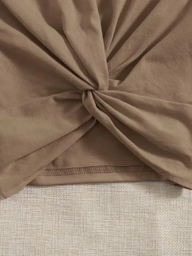 Vista 4 de SOLY HUX Camiseta básica de verano de 3 piezas para mujer, manga corta, ajustada, color liso