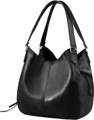 Vista 9 de Bolso para hombro Dourr para mujer, con múltiples bolsillos, bolso de mano moderno de cuero vegano