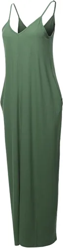 Vista 3 de Vestido largo casual con correa ajustable y bolsillos laterales para mujer