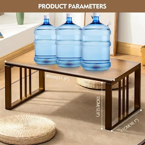 Vista 2 de Mesas De Centro para Sala - Mesas De Centro para Sala Mesa baja Kotatsu plegable de bambú para espacios pequeños sentados en el suelo (31.5 pulgadas)