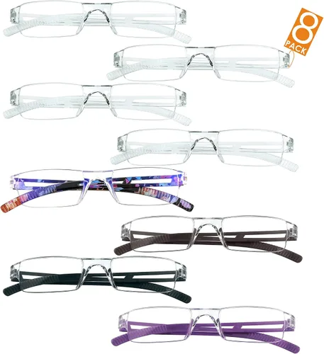 Vista 16 de LifeArt Lentes de bloqueo de luz azul, antifatiga ocular, anteojos de lectura para computadora, anteojos de juegos, gafas de TV para mujeres