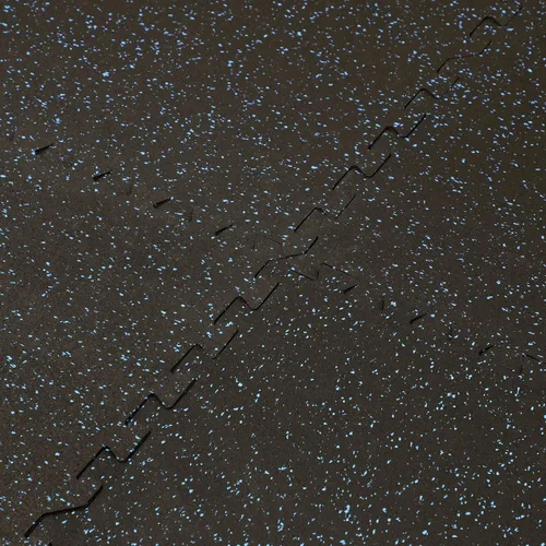 Vista 5 de Xspec Alfombrilla de ejercicio de espuma EVA de 1/2 pulgada de grosor de 48 pies cuadrados (12 azulejos) con parte superior de goma entrelazada