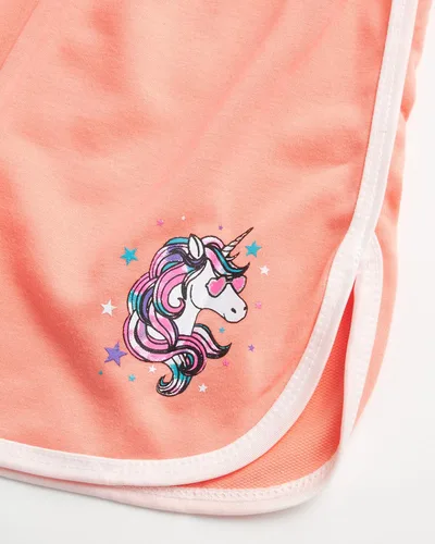Vista 4 de Coney Island Pantalones cortos de fútbol para niñas y niñas, pantalones cortos de baloncesto para niñas, pantalones cortos de correr para niñas