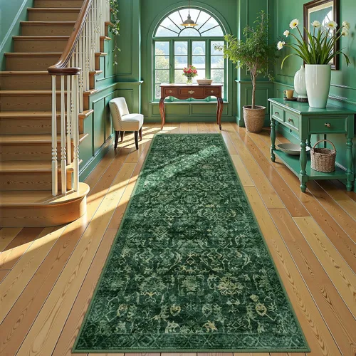 Vista 41 de Alfombra de área pequeña de 2 x 3 pulgadas, color beige, para entrada, baño, cocina, antideslizante, de pelo bajo, lavable, moderna alfombra bohemia