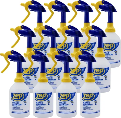 Vista 8 de Zep Nuevo Pulverizador Profesional Resistente al Blanqueador 2.0 Botella 32 Onzas - Pulverización de 9 Metros, Boquilla Ajustable