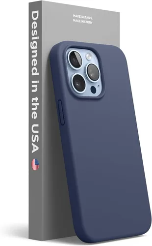 Vista 21 de elago Compatible con funda para iPhone 13 Pro, funda de silicona líquida, cubierta protectora de cuerpo completo, delgada, forro de microfibra Negro