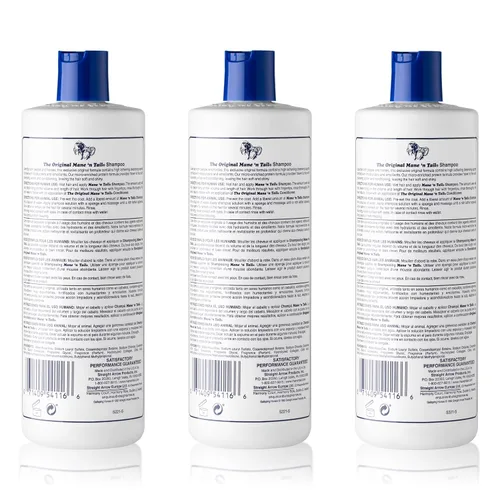 Vista 2 de Mane 'n Tail Fórmula original para un cabello más grueso y más fuerte, 16 onzas (paquete de 3 champú)