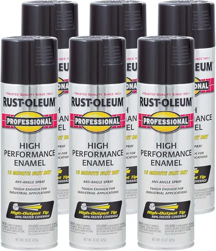 Vista 7 de Rust-Oleum 7515838 Pintura en aerosol de esmalte profesional de alto rendimiento, 14 onzas, aluminio