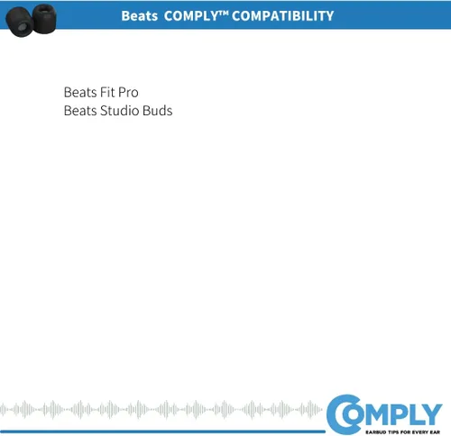 Vista 8 de Comply Almohadillas de repuesto de espuma viscoelástica, color negro, pequeño (3 pares)