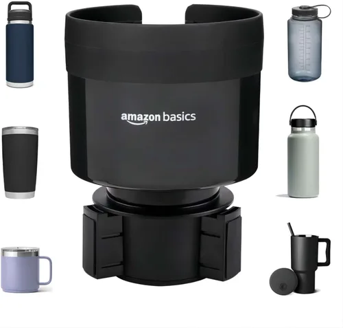 Vista 4 de Amazon Basics Adaptador expansor para portavasos de con base ajustable